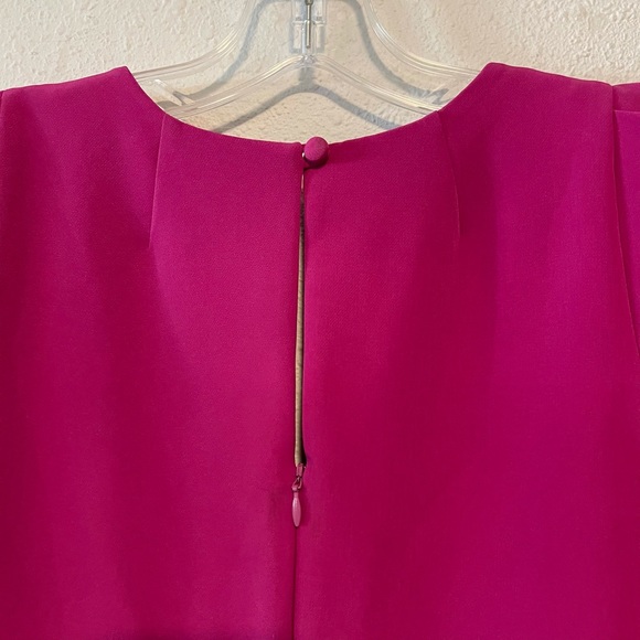 Milly Josie Puff-Sleeve Italian Cady Minidress - Picture 9 of 12